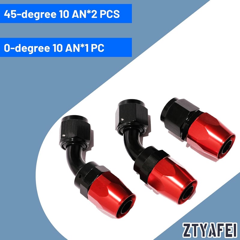 ZTYAFEI Universal Turbocharger Oil Feed and Drain Return Line Kit-Compatible with T3 T4 GT35 T70 T66 T61 T60 T04E T04 GT32 GT40 GT42 GT4088R GT4049R GT42R/RS GT4294R GT4202R - Image 3